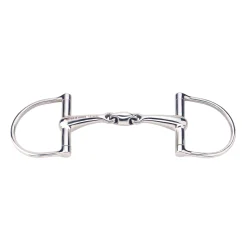 Discount Max-Control D-ring stainless steel bit, double jointed D-ring Snaffle