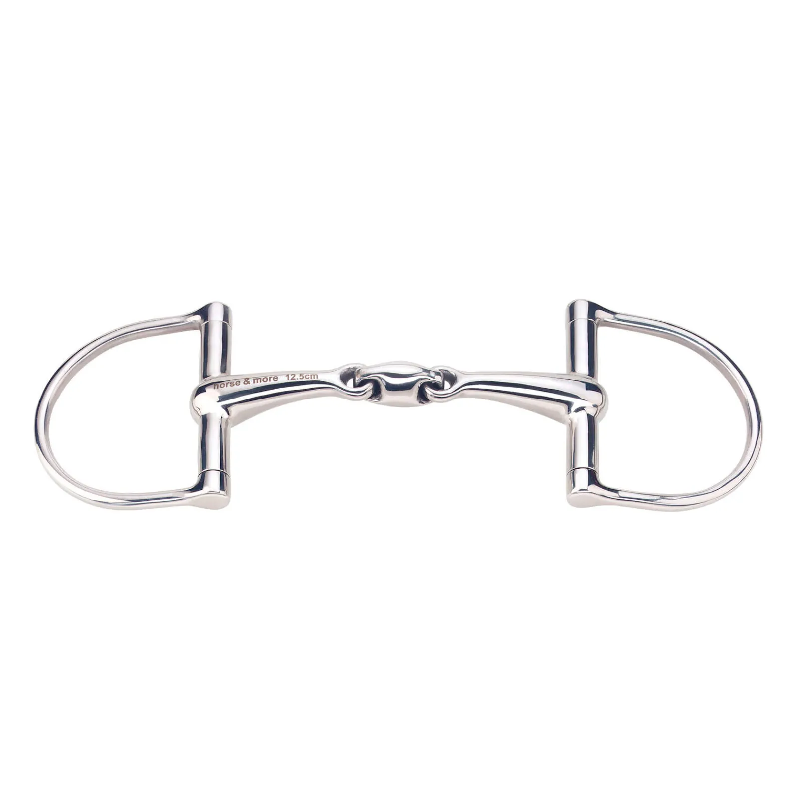 Discount Max-Control D-ring stainless steel bit, double jointed D-ring Snaffle