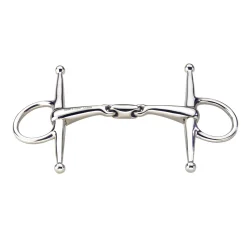 Hot Max-Control Full cheek stainlass steel bit, double jointed Full Cheek Snaffles