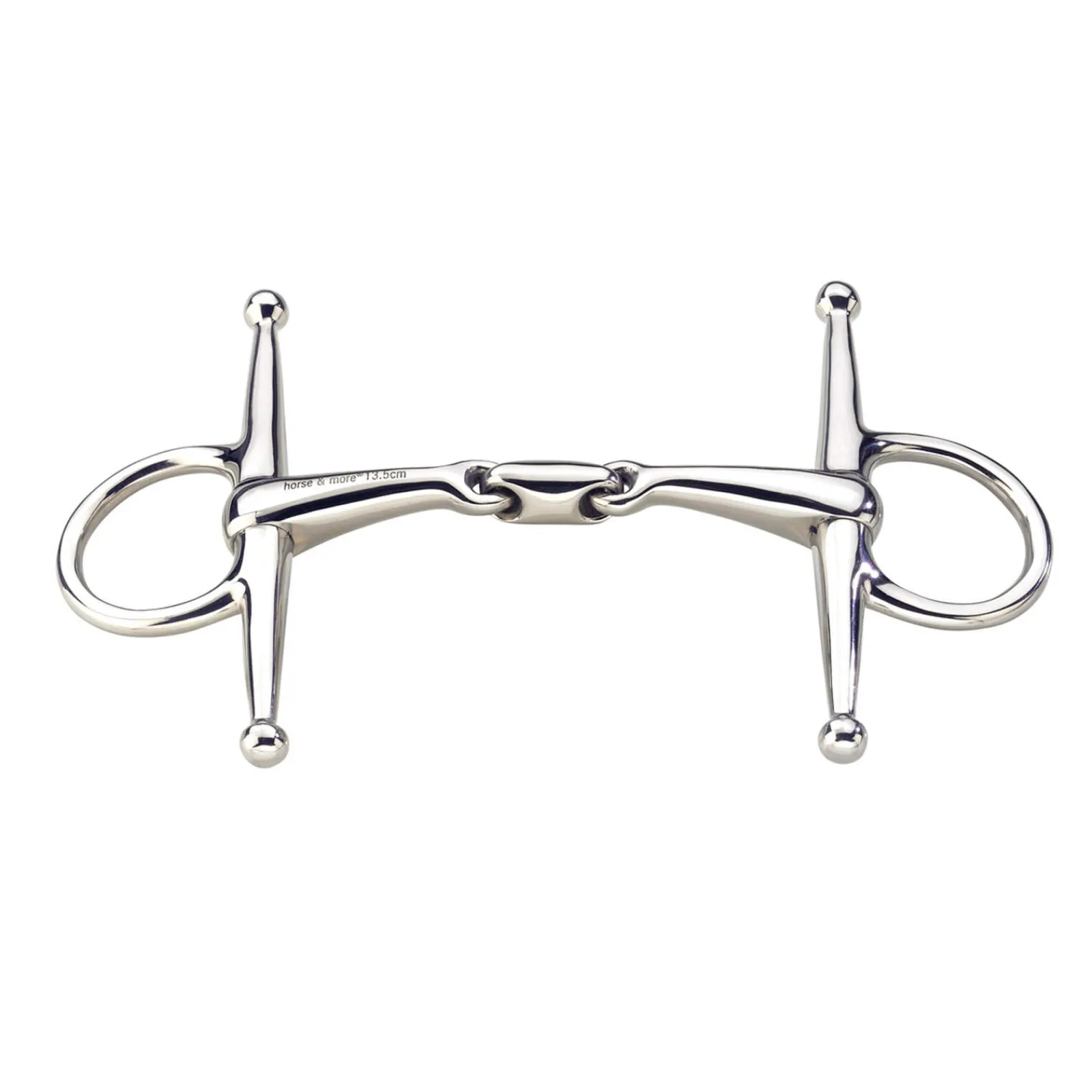 Hot Max-Control Full cheek stainlass steel bit, double jointed Full Cheek Snaffles