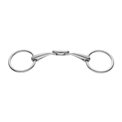 Sale Max-Control stainless steel bit, double jointed Loose Ring Snaffles