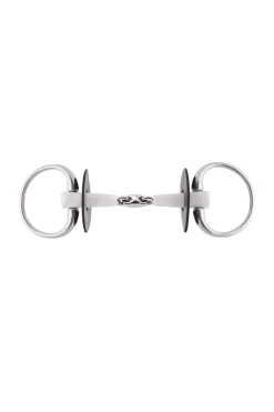 Clearance Nathe Eggbutt Bit 18mm Double Jointed (70mm ring) Eggbutt Snaffles Bits