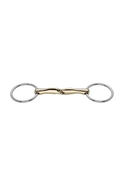 Hot Novocontact Loose Ring Snaffle 14mm Single Jointed Sensogan 70mm Stainless Steel Rings Loose Ring Snaffles