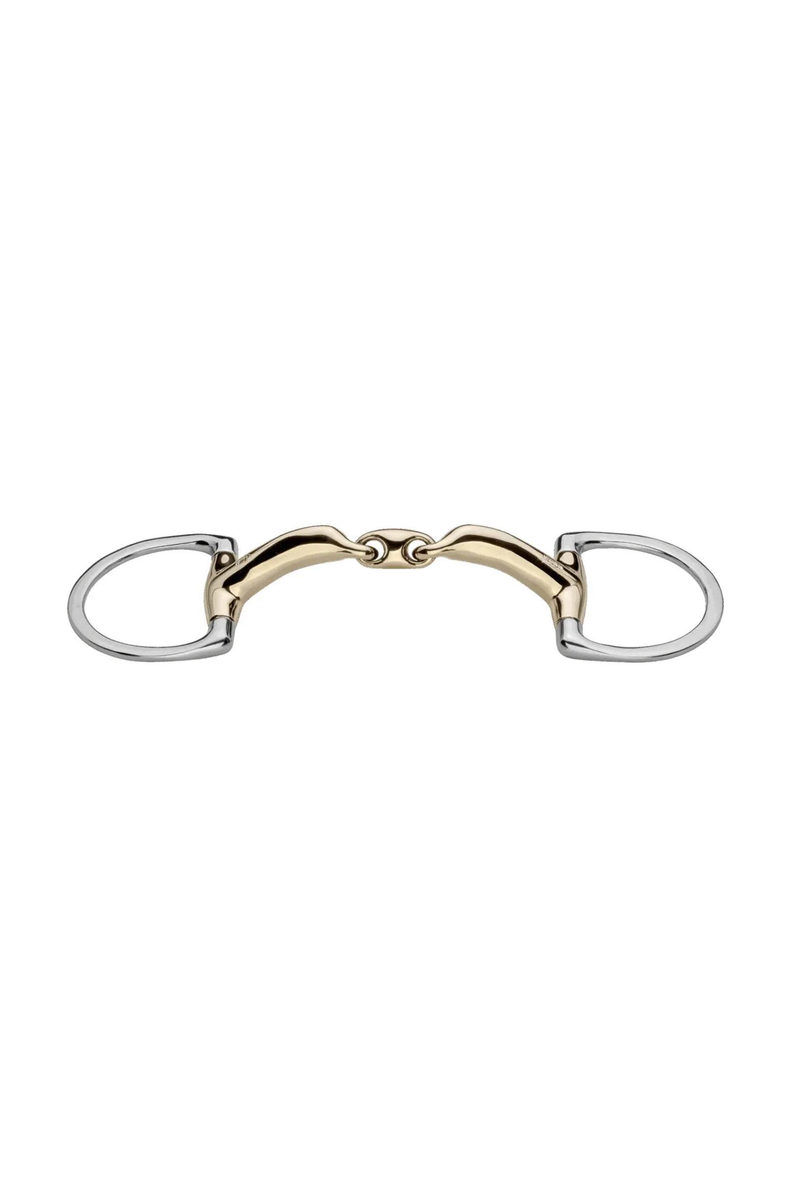 Clearance Novocontact Olivehead Bit, Double Jointed D-ring Snaffle