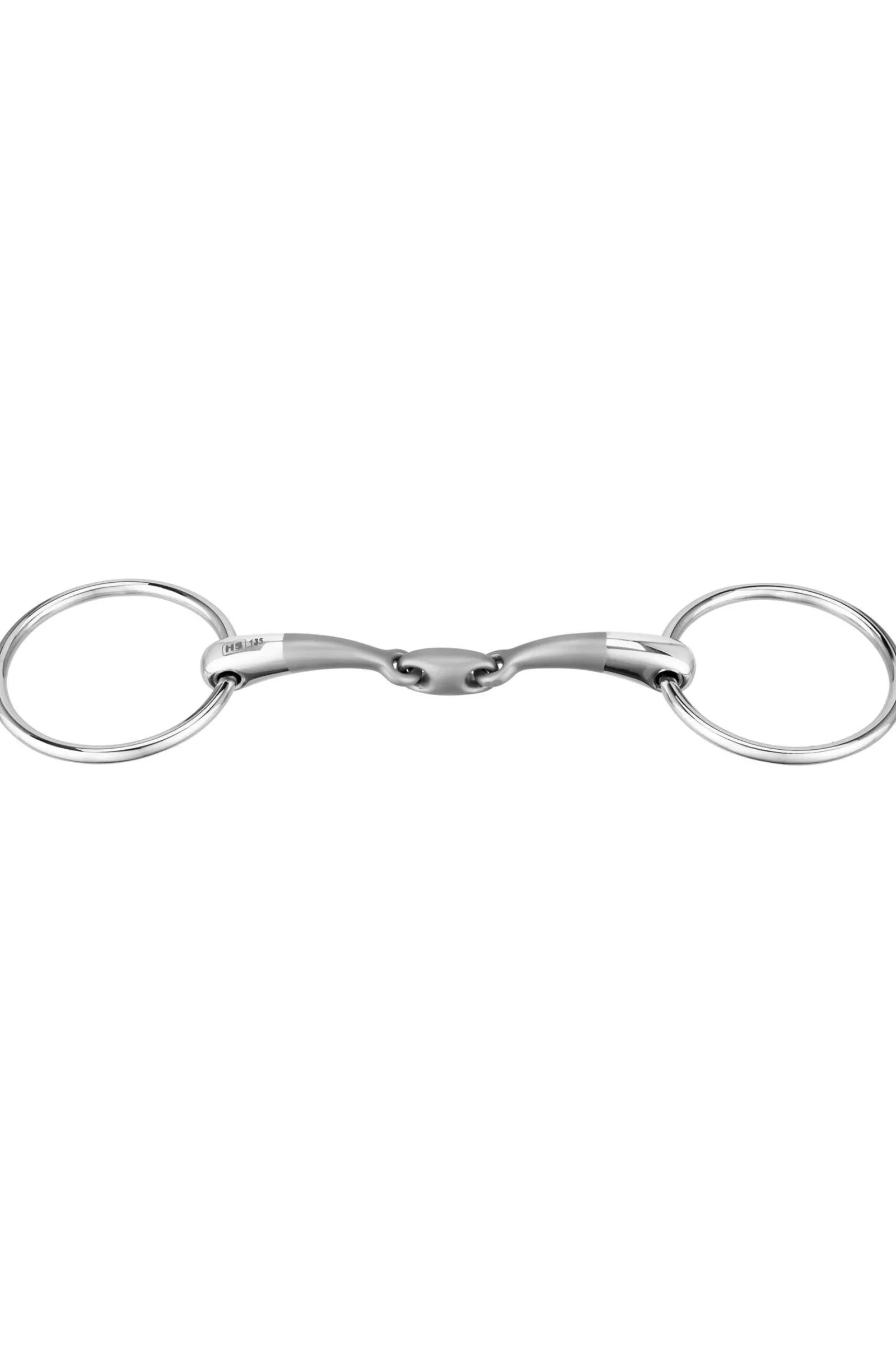 Outlet Satinox Double Jointed Loose Ring Snaffle, 14mm Loose Ring Snaffles