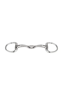 Clearance Satinox Eggbutt Bit 14mm Stainless Steel Double Jointed, Ring 55mm Eggbutt Snaffles Bits