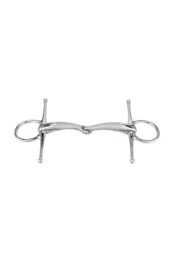 Best Satinox Full Cheek Snaffle 14mm Stainless Steel Single Jointed Full Cheek Snaffles