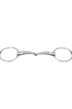 Hot Satinox Single Jointed Loose Ring Snaffle, 14mm Loose Ring Snaffles