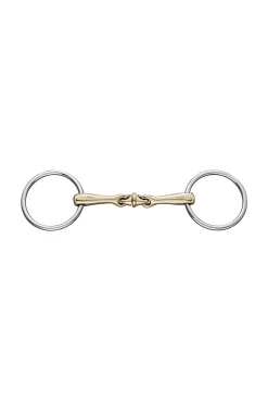 Fashion WH Ultra Sensogan Double Jointed Loose Ring Snaffle 14mm Loose Ring Snaffles