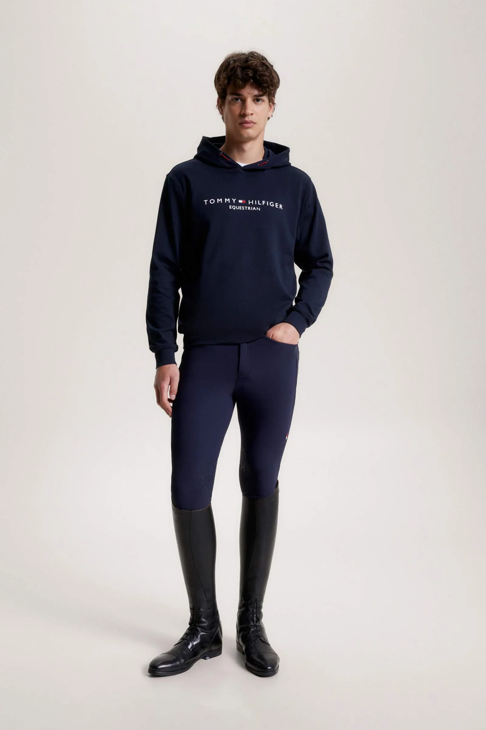 Outlet Tommy Hilfiger Equestrian Williamsburg Graphic Hoodie Mens Jumpers & Fleece