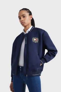 Clearance Tommy Hilfiger Equestrian Crest Bomber Sport Jacket Women Coats & Jackets