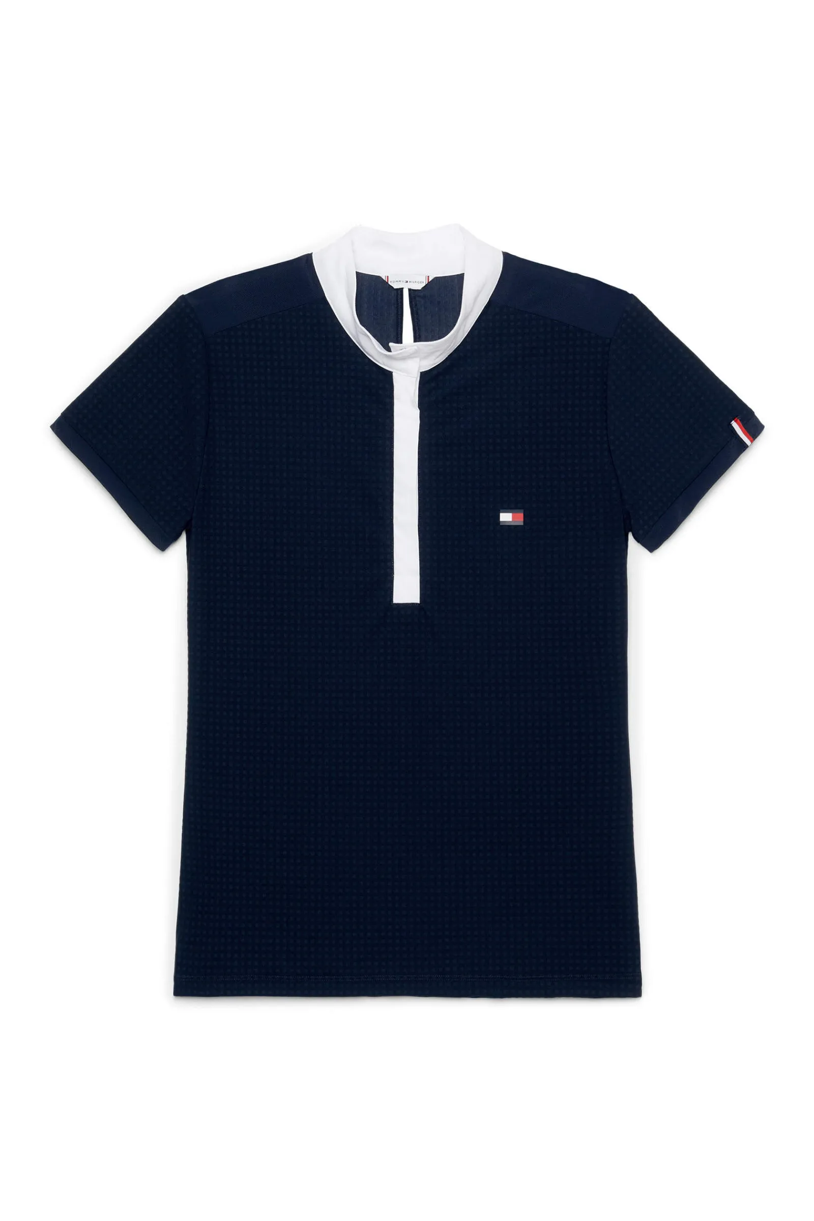 Hot Tommy Hilfiger Equestrian Chelsea Cooling Short Sleeve Logo Show Shirt Women Show Clothing|Tops & T-shirts
