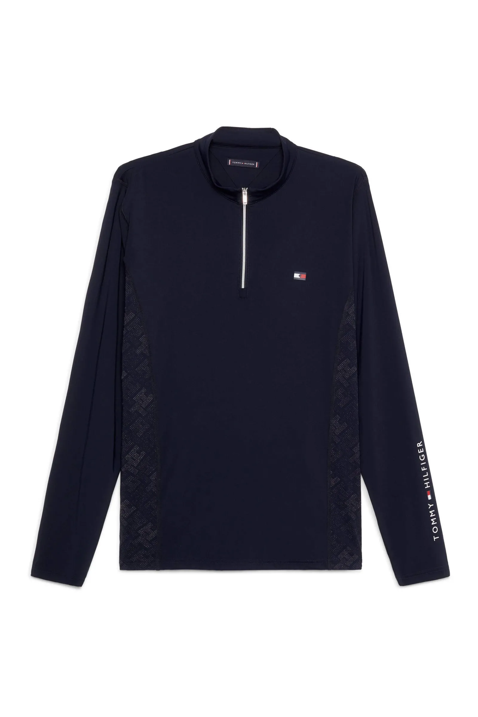 New Tommy Hilfiger Equestrian Wellington Long Sleeve 1/4 Zip Training Top Riding Shirts