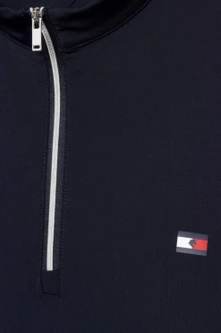 New Tommy Hilfiger Equestrian Wellington Long Sleeve 1/4 Zip Training Top Riding Shirts