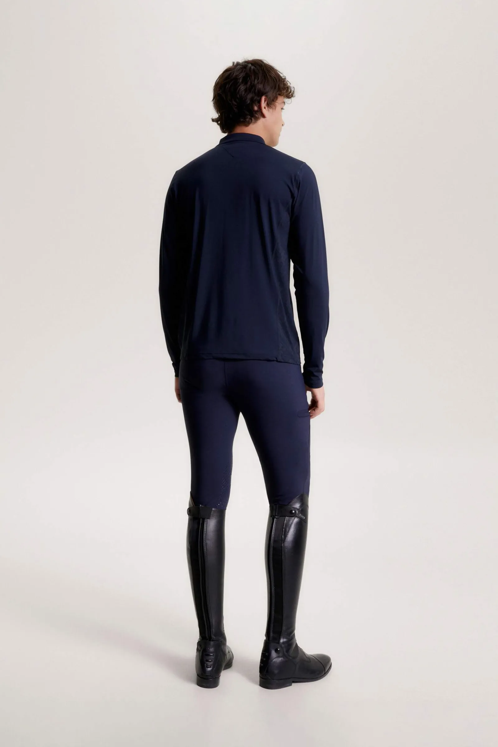 New Tommy Hilfiger Equestrian Wellington Long Sleeve 1/4 Zip Training Top Riding Shirts