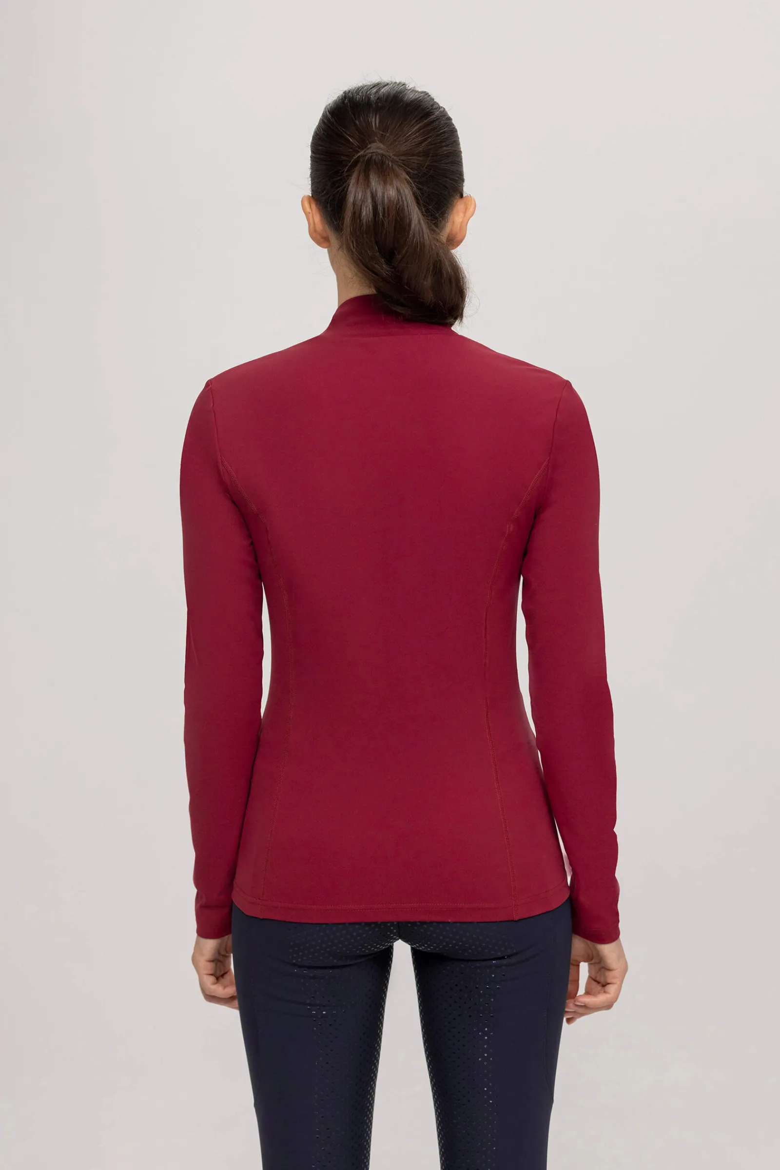 Fashion Tommy Hilfiger Equestrian High Neck Women´s Long Sleeve Baselayer Shirt Women Tops & T-shirts