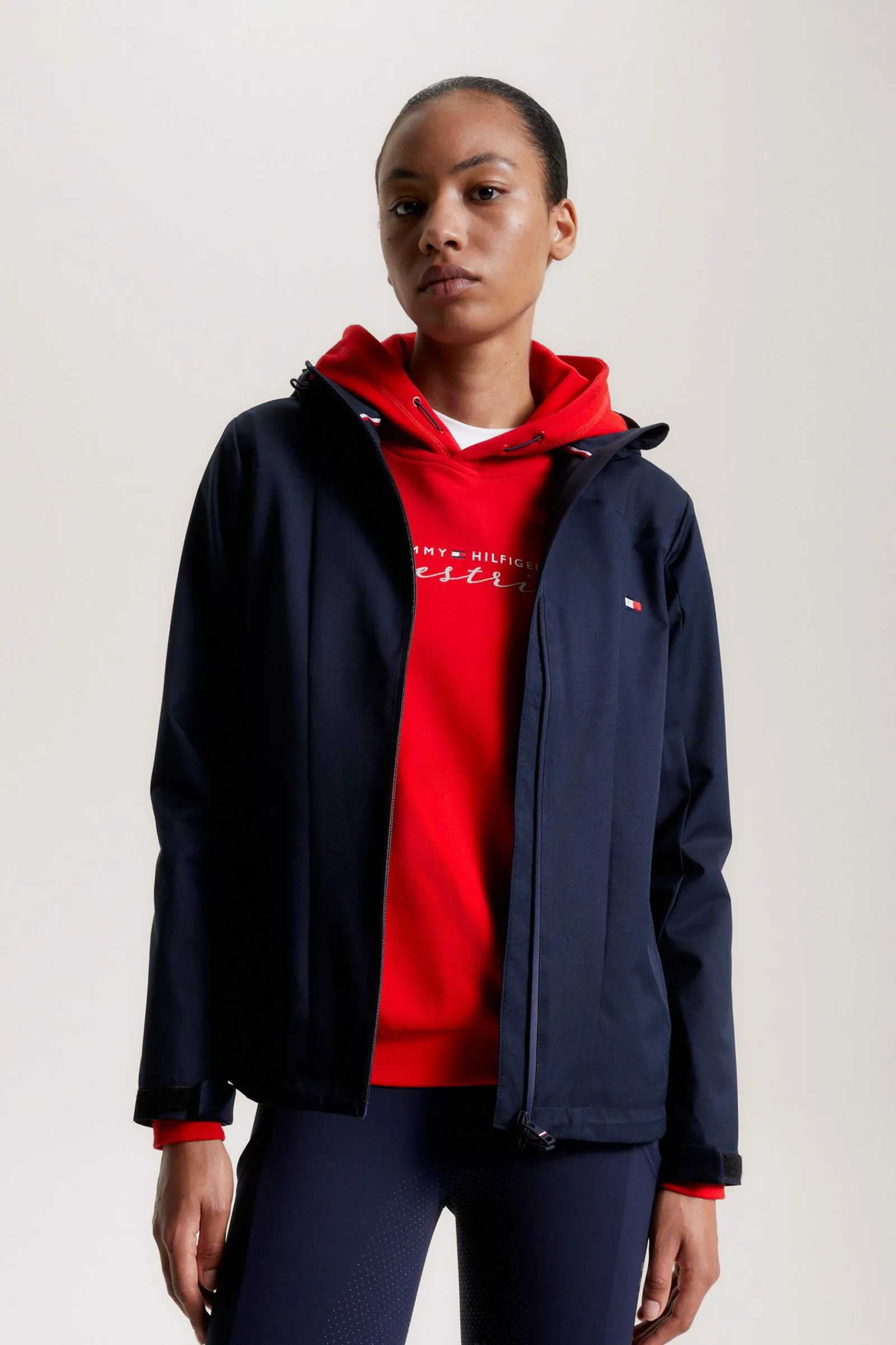 Clearance Tommy Hilfiger Equestrian Barcelona Fitted Rain Jacket Women Rain Clothing|Coats & Jackets
