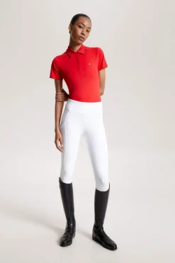 Online Tommy Hilfiger Equestrian Harlem Short Sleeve Logo Polo Shirt Women Tops & T-shirts