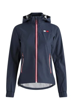 New Tommy Hilfiger Equestrian Unicolor Women Women Rain Clothing|Coats & Jackets