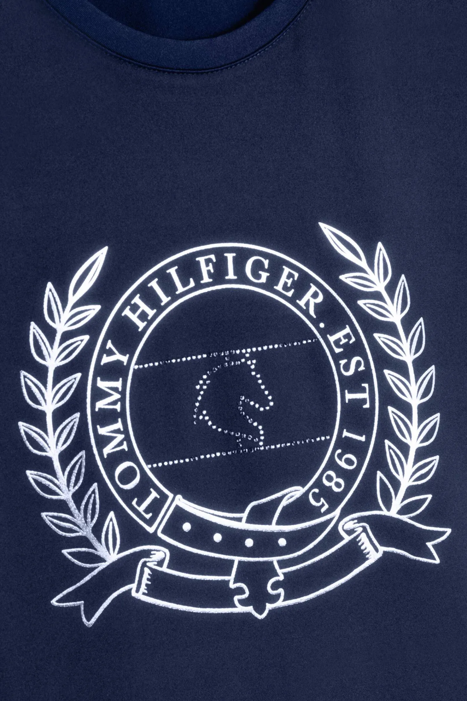Online Tommy Hilfiger Equestrian Crest Rhinestone Performance Women Women Tops & T-shirts