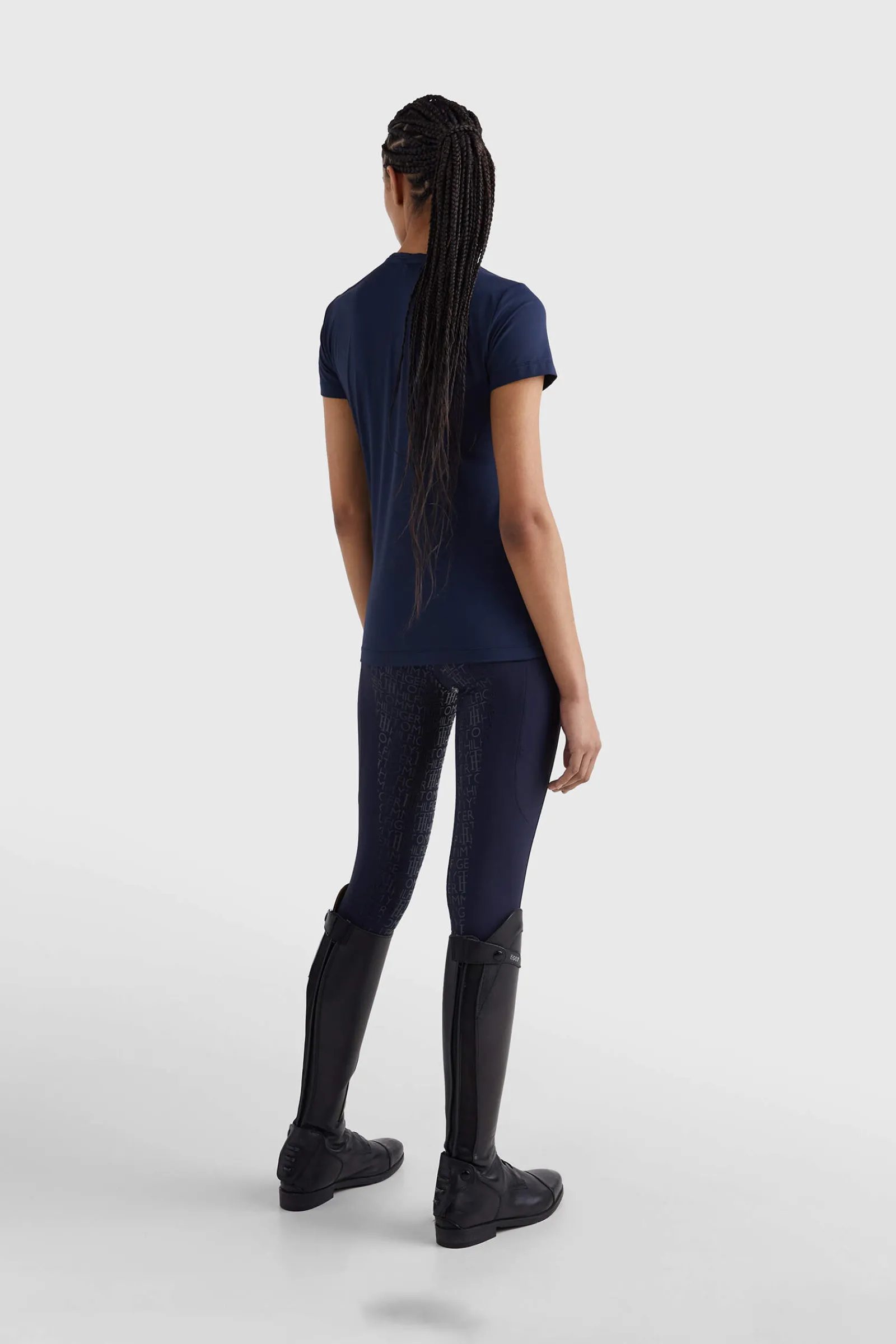 Online Tommy Hilfiger Equestrian Crest Rhinestone Performance Women Women Tops & T-shirts