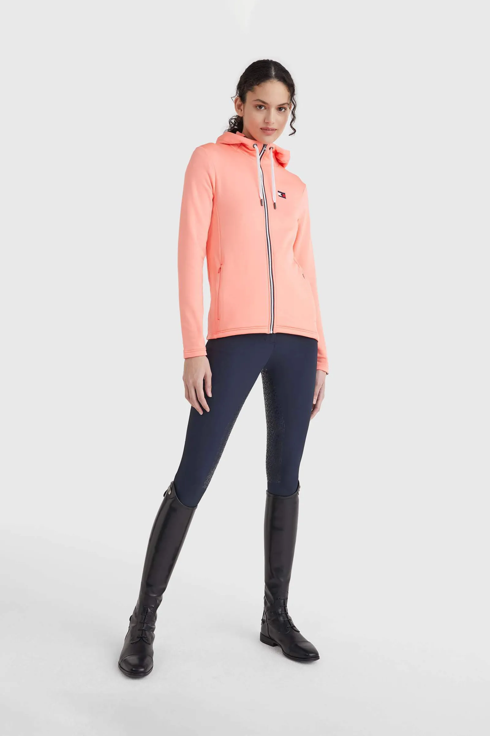 New Tommy Hilfiger Equestrian Performance Trainings Jacket Unicolor Women Riding Jumpers & Fleeces|Coats & Jackets