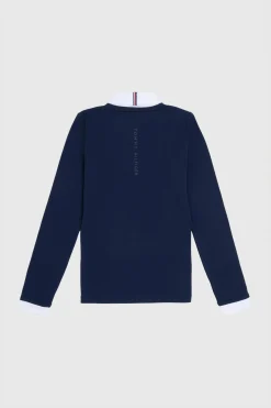 Hot Tommy Hilfiger Equestrian Montana Women´s 2-in-1 Show Shirt Women Show Clothing|Tops & T-shirts