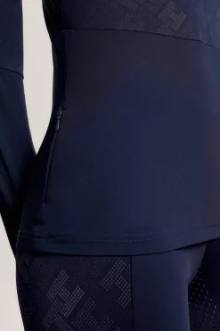 Hot Tommy Hilfiger Equestrian Cologne Reflective Long Sleeve 1/4 Zip Training Top Women Tops & T-shirts