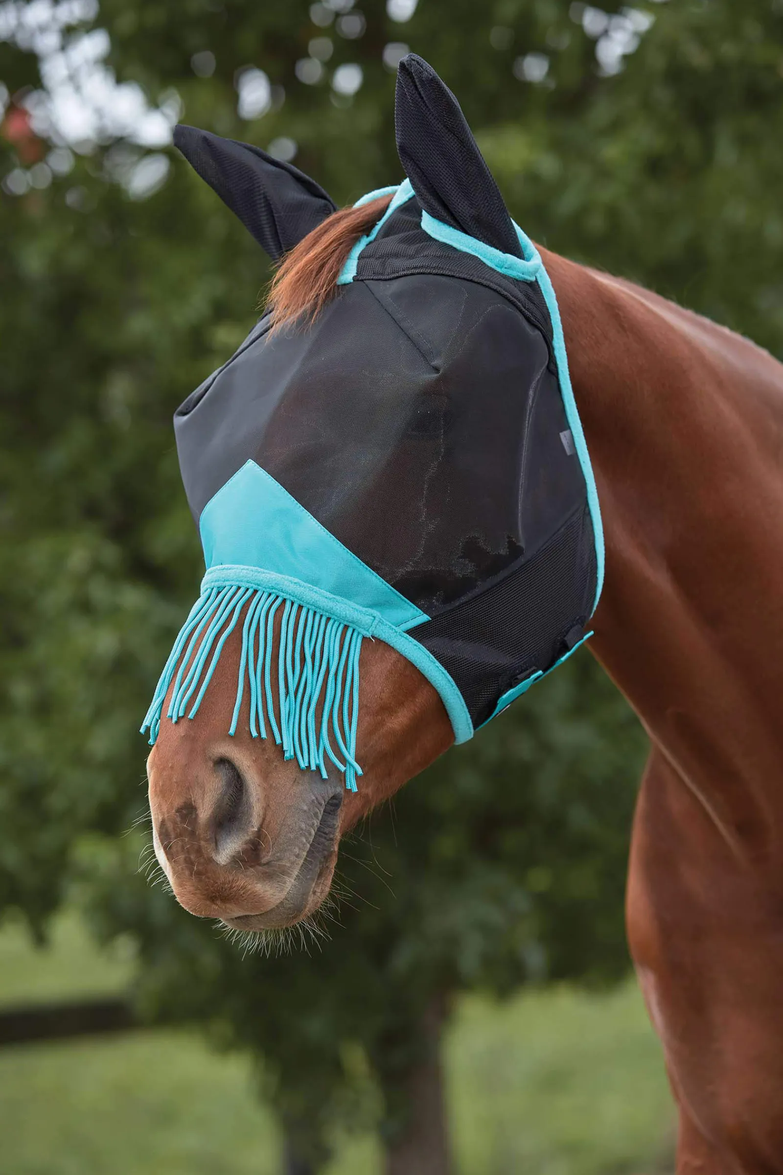 Discount Comfitec Deluxe Fine Mesh Mask with Ears & Tassels Fly Masks & Fringes|Fly Masks & Fringes